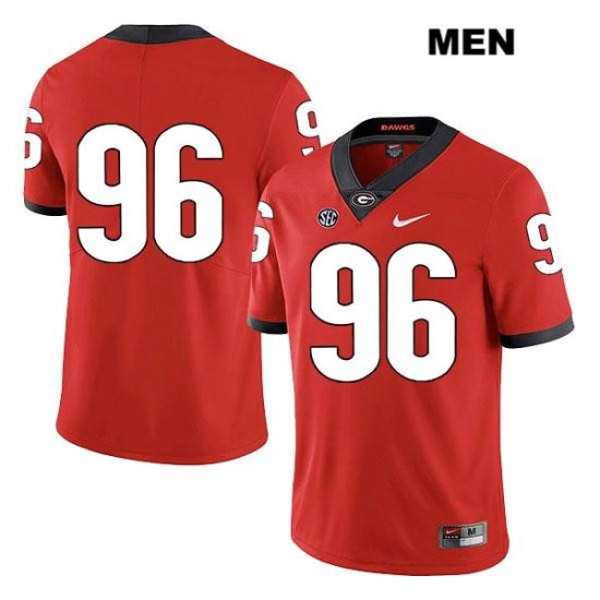 Men's Georgia Bulldogs NCAA #96 Zion Logue Nike Stitched Red Legend Authentic No Name College Football Jersey UWP5554US